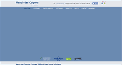 Desktop Screenshot of manoirdescognets.com